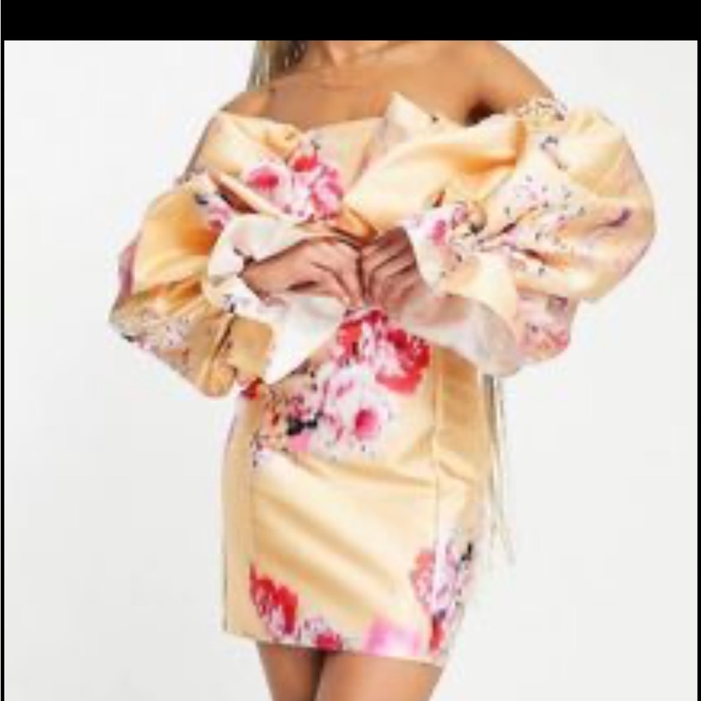 Yellow Floral Dress